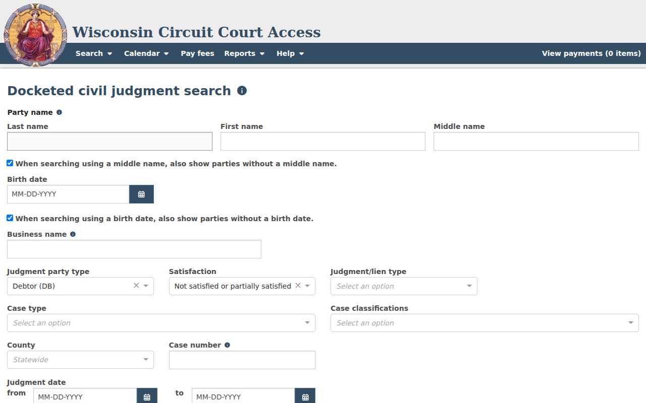 Ashland County judgment search compared with court date lookup