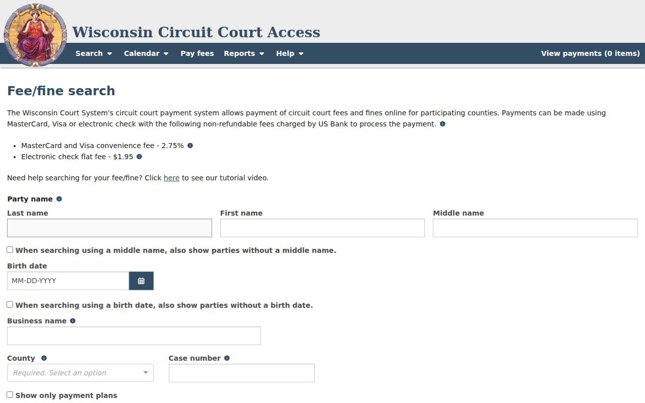 Ashland County court payment route separate from court dates
